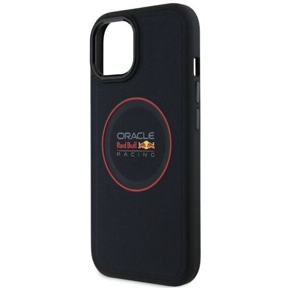Red Bull RBHMP15S24PUILVR iPhone 15 6.1" hardcase navy blue/navy Leather Red Ring MagSafe