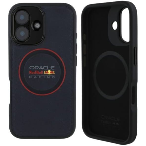 Red Bull RBHMP16M24PUILVR iPhone 16 Plus 6.7" hardcase navy blue/navy Leather Red Ring MagSafe