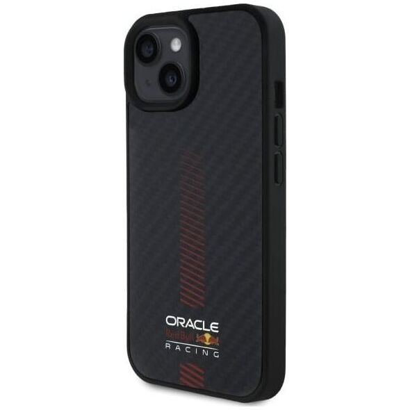 Red Bull RBHMP15S24CFGSMK iPhone 15 6.1" hardcase black/black Carbon Fiber Power Bar MagSafe