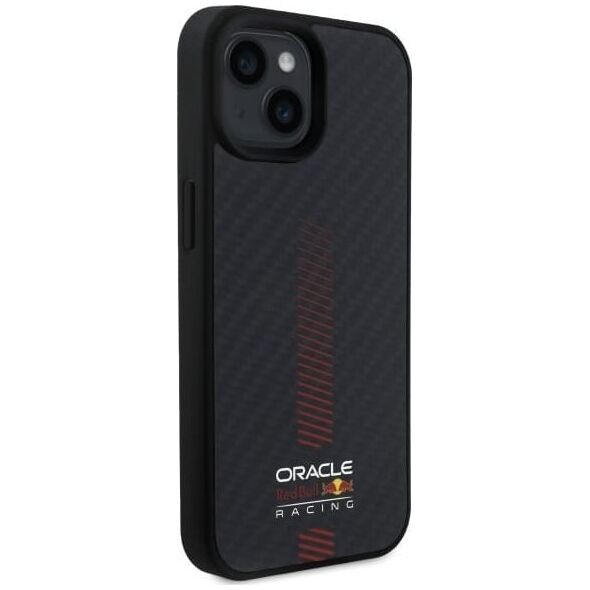 Red Bull RBHMP15S24CFGSMK iPhone 15 6.1" hardcase black/black Carbon Fiber Power Bar MagSafe