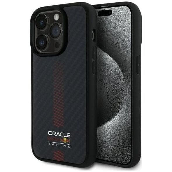 Red Bull RBHMP14L24CFGSMK iPhone 14 Pro 6.1" hardcase black/black Carbon Fiber Power Bar MagSafe
