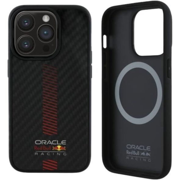 Red Bull RBHMP14L24CFGSMK iPhone 14 Pro 6.1" hardcase black/black Carbon Fiber Power Bar MagSafe