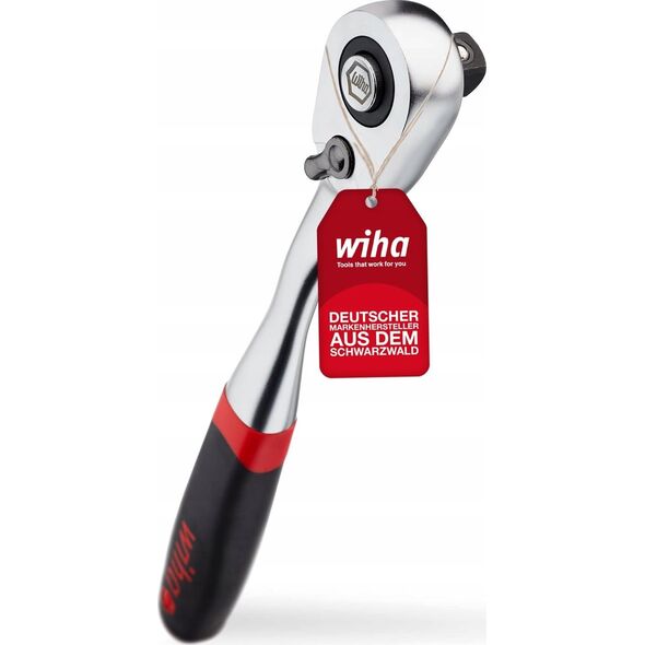 Wiha Wiha Umschaltknarre 1/2 Zoll mit Druckknopf und Kugelsicherung 13671889 4010995456276
