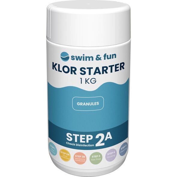Swim & Fun Klor Starter Fast Disolving Granules, 1 kg 13843208 5704840000000