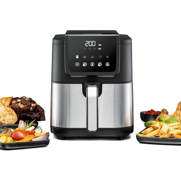Φριτέζα ζεστού αέρα Rommelsbacher Rommelsbacher FRH 1500 XL (μαύρο/ανοξείδωτο ατσάλι, 1.500 watt) 13338702 4001797813015