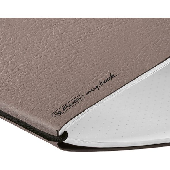 Herlitz Herlitz Notizheft flex A6 40 Bl Lederoptik FSC Mix taupe 13812234 4008110260433