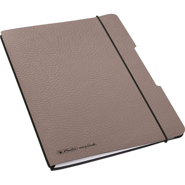 Herlitz Herlitz Notizheft flex A6 40 Bl Lederoptik FSC Mix taupe 13812234 4008110260433