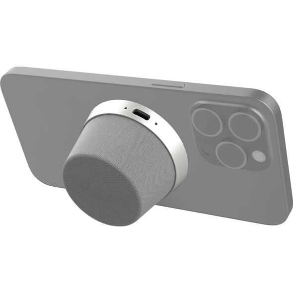 4smarts 4Smarts ηχείο Bluetooth Lautsprecher SoundForce MagSafe, ασημί/γκραου 13369349 4252011907441