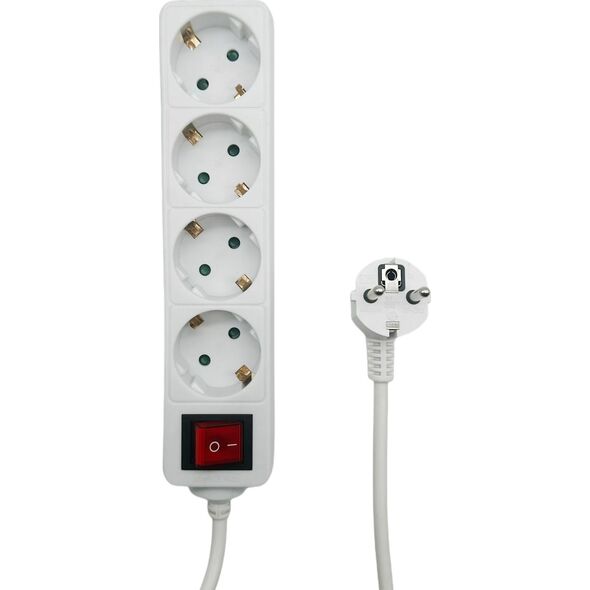 Καλώδιο τροφοδοσίας MicroConnect Microconnect MC-GRU0045WS splitter 5 m 4 x πρίζα ρεύματος Indoor White 13397524 5715063307243