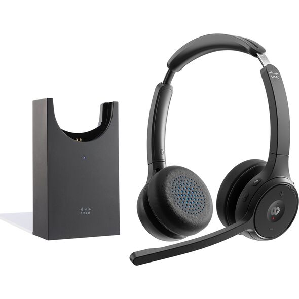 Cisco Headsets Cisco Headset 722 - Headset - On-Ear - Bluetooth - kabellos - Carbon Black - mit Ladestation - Cisco Webex Certified 13442536 889728428293