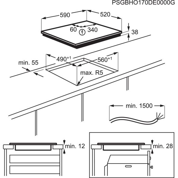 Πλάκα θέρμανσης Electrolux EHF6232FOK 13514816 7332543486519