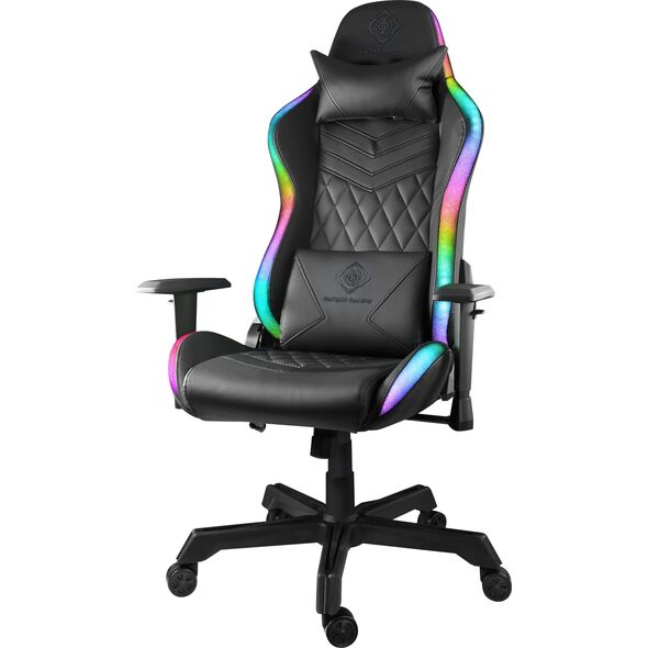 Πολυθρόνα Deltaco Deltaco GAM-080 Gamingstuhl Kunstleder m. RGB LED ροζ 13536299 7333048062932