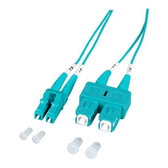 EFB EFB Elektronik O0314.5-1.2 οπτικό καλώδιο 5 m 2x SC 2x LC OM3 Color Aqua 13769469 4049759169367