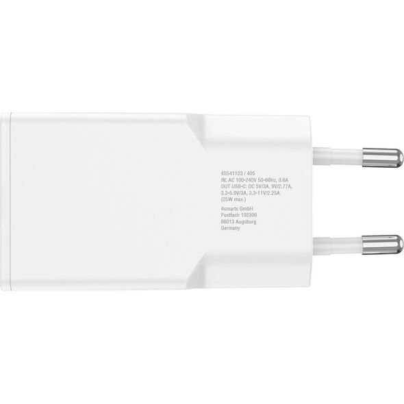 Φορτιστής 4smarts 4smarts Netzladegerät PDPlug Slim 25W GaN 1C, λευκό 13782186 4252011909018