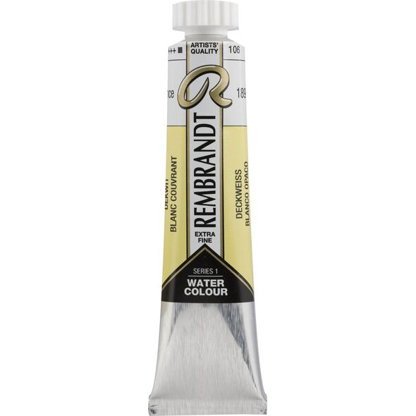 Artequipment Rembrandt Watercolor Tube Opaque White 106 13801085 8712079437817