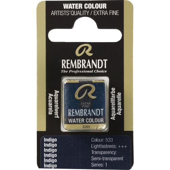 Artequipment Rembrandt Watercolor Pan 1 τεμάχιο Indigo 533 13801102 8712079051136