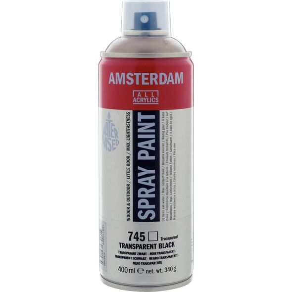 Artequipment Amsterdam Spray Paint Black Transparent 745 13801131 8712079391584