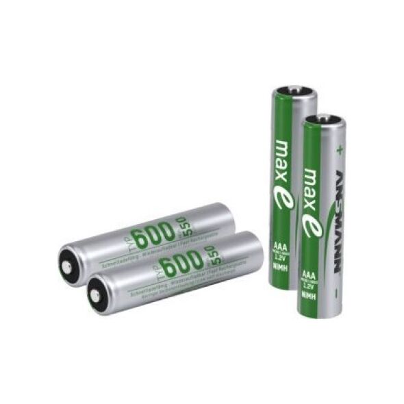 Ansmann 1x4 Ansmann NiMH Accu Micro AAA Typ.600 min.550 mAh 1311-0005 13338736 4013674086665