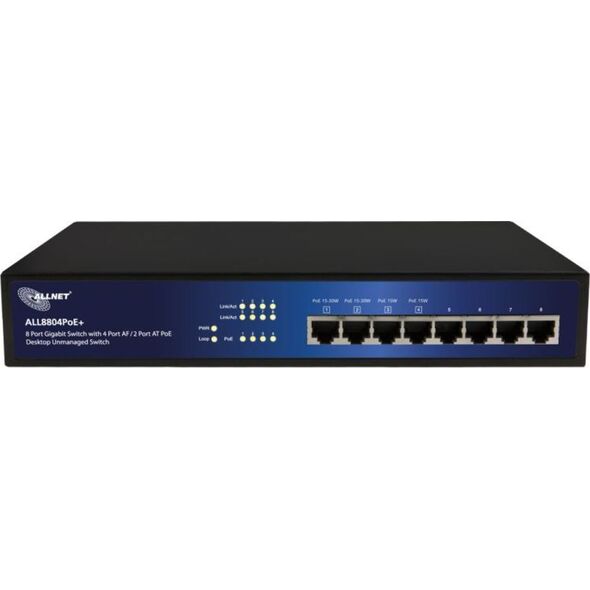 Διακόπτης Allnet 8P ALLNET ALL8804PoE+ POE+ 13691676 4038816979773