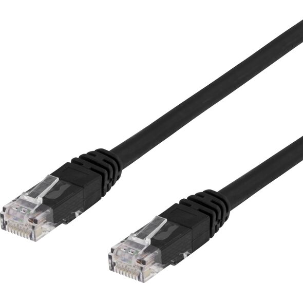 Καλώδιο Deltaco Tinklo DELTACO U/UTP Cat6, 10m, juodas / TP-610S-K / 00210002 13440945 7333048052773