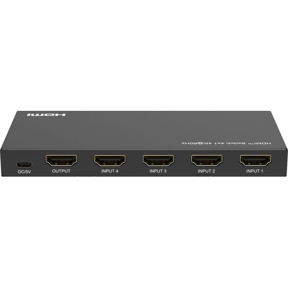 Σύστημα μεταφοράς σήματος AV MicroConnect Microconnect MC-HDMISWITCH0401-4K Switcher βίντεο 13457343 5715063148747