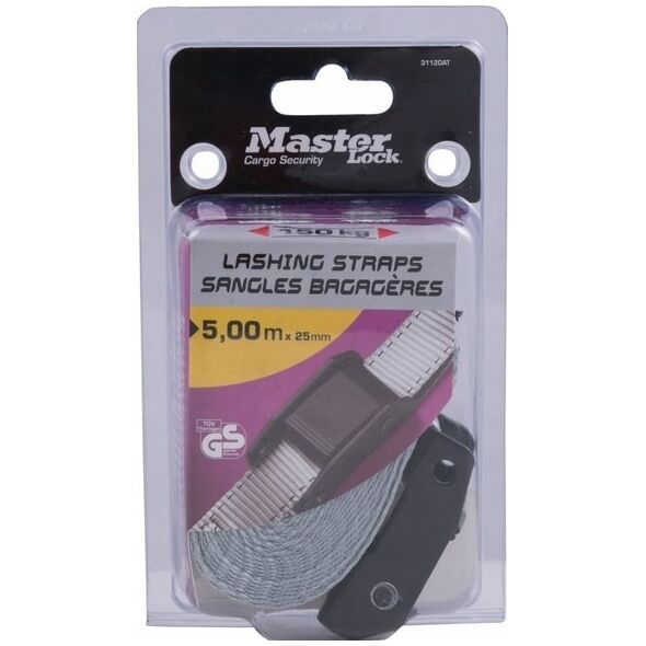 MasterLock Master Lock γκρι λουράκι πρόσδεσης με πόρπη Zamac 5m 3112EURDAT 13334398 3520190923073