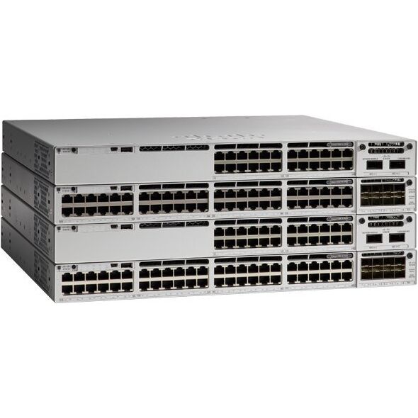 Switch Cisco Cisco Catalyst 9300X - Network Advantage - Switch - L3 - managed - 48 x 100/1000/2.5G/5G/10GBase-T (UPOE+) - an Rack montierbar - UPOE+ (1690 W)