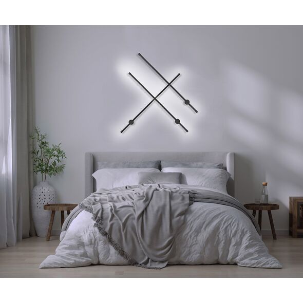 Kinkiet Activejet Lampa ścienna LED Activejet AJE-HILTON Black NW