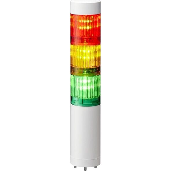 Patlite PATLITE Signalsäule LR4-302WJNW-RYG verkabelt LED weiss 13333594 4938766012042