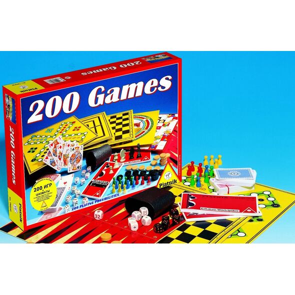 Piatnik PIATNIK Σετ επιτραπέζιων παιχνιδιών 200 Games (Στα Λετονικά, Ρωσική γλώσσα.) 13483560 4743199002337