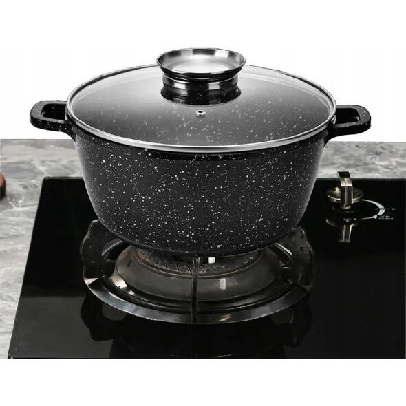 GARNEK Z POWŁOKĄ MARMUROWĄ 1.6L 18cm BRUNBESTE BB-1980