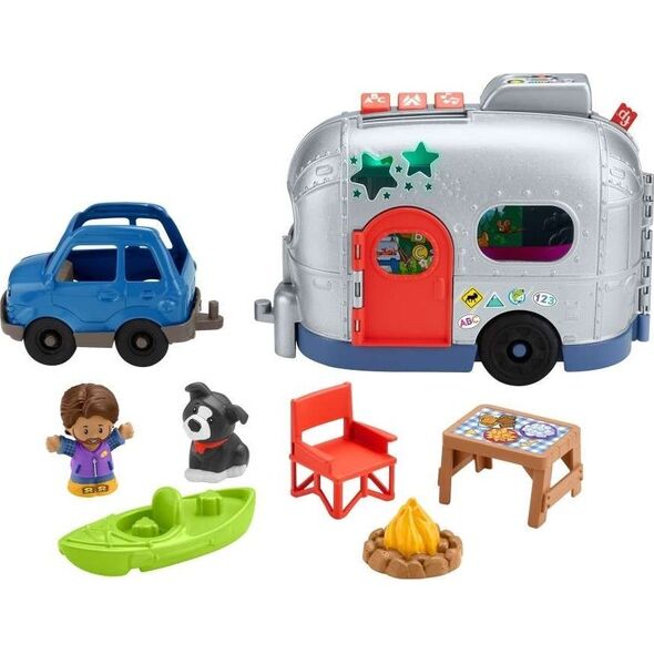 Fisher-Price Interaktywny edukacyjny Kamper Małego odkrywcy światło/dźwięk