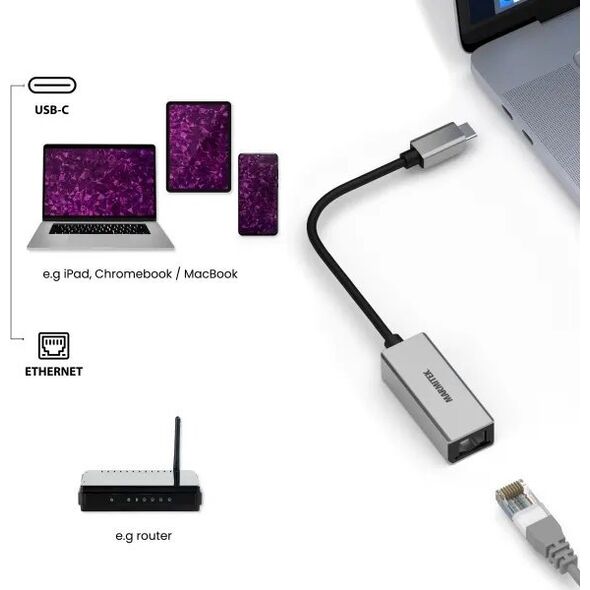 Marmitek Marmitek Συνδέστε USB-C σε προσαρμογέα Ethernet 13334177 8718164533730