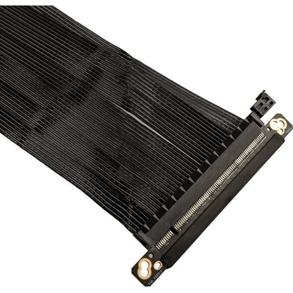 Ssupd Ssupd Riser Flachband-Kabel - PCIe 4.0, 430mm, μαύρο 13336827 4718466013675