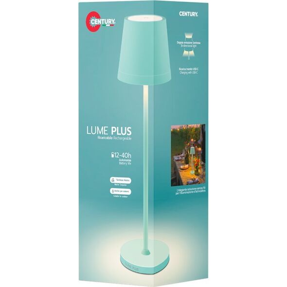 Λάμπα LED Century Century LUME Plus τιρκουάζ 2,2W 2700K Dimm. 13337817 9090171020663