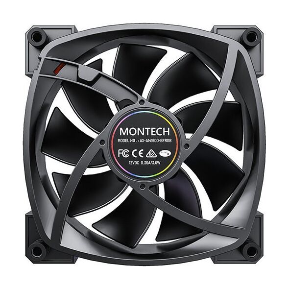 Montech Montech AX140 PWM ARGB Lüfter - 140mm, μαύρο 13338461 4710562747287
