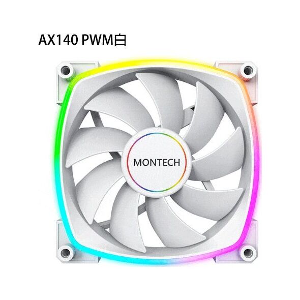 Montech Montech AX140 PWM ARGB Lüfter - 140mm, weiß 13338465 4710562749281