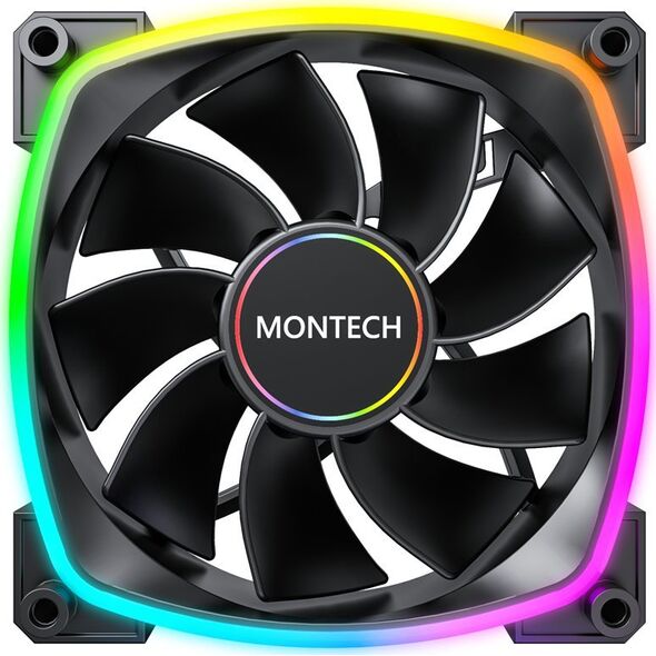 Montech Montech RX140 PWM ARGB Reverse Lüfter - 140mm, schwarz