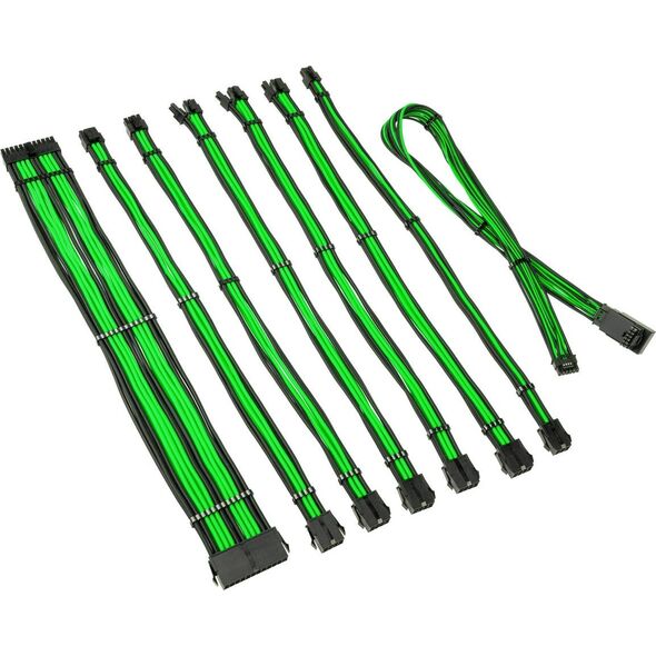 Kolink Kolink Core Pro Braided Cable Extension Kit 12V-2x6 Type 1 - Venom Green 13338815 5999094005778