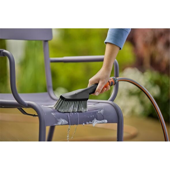 Βασικός εξοπλισμός Gardena GARDENA Cleansystem με βούρτσα χειρός S μαλακή, βούρτσα πλυσίματος (γκρι/πορτοκαλί, συμπεριλαμβανομένων 10 ράβδων σαπουνιού, σύριγγα καθαρισμού, σύνδεσμος) 13339689 4078500064996