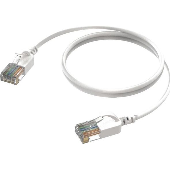 Καλώδιο δικτύου Procab PROCAB CSD560W/1.5 Slimline - CAT6A RJ45 - RJ45 U/UTP λευκή έκδοση - 1,5 mA 13341561 5414795047334