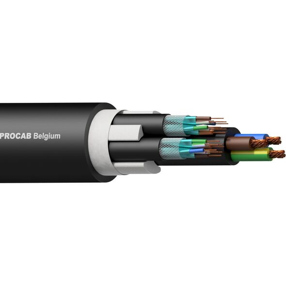 Procab PROCAB PNC2527/1 Υβριδικό καλώδιο: 2 x LAN και τροφοδοσία – 2 x CAT7 S/FTP και 3G2.5, 100 m 13332311 5414795044647