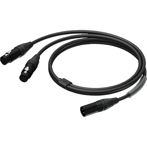 Καλώδιο Procab PROCAB PRA736/1.5 XLR αρσενικό – 2 x XLR θηλυκό, UltraFlex™, 1,5 m 13332335 5414795038189