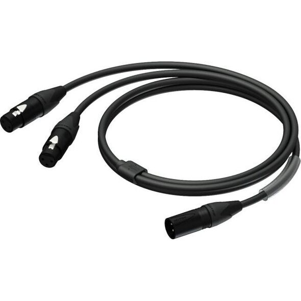 Καλώδιο Procab PROCAB PRA736/1.5 XLR αρσενικό – 2 x XLR θηλυκό, UltraFlex™, 1,5 m 13332335 5414795038189