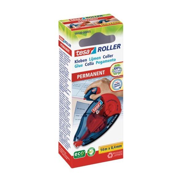 Tesa tesa Kleberoller 14m 8,4mm permanent klebend ecoLogo