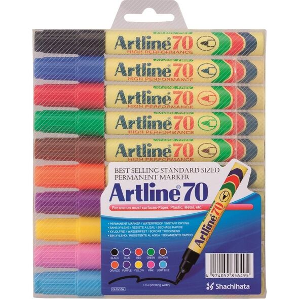 Marker Artline 70 Permanent 10-sæt