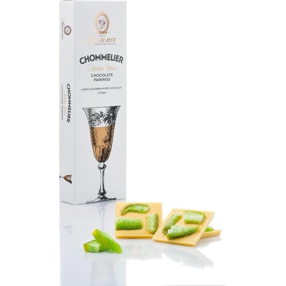 Lemon-flavoured white chocolate with lemons Laurence Chommelier White Wine, 100 g