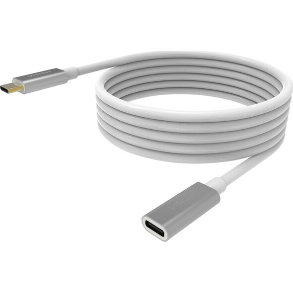 Vision VISION Επαγγελματική εγκατάσταση σταθερά USB-C-Verlangerungskabel - 30 JAHRE GARANTIE - USB 3.2 Gen 1 5 Gbps - unterstutzt 3-A-Ladestrom - USB-C 3.2 (M) zu USB-C 3.2 (F) - Aussendurch 2.2 mmser 30 AWG 2 m - Weiss 13354392 4880385000002