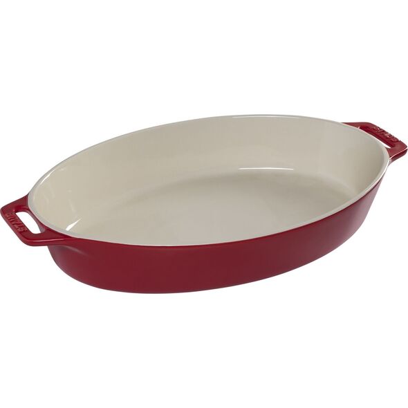 STAUB Staub Oval Πιάτο Κεραμικό, οβάλ, Κόκκινο, 37εκ 13930958 4009839317279