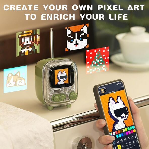 Ηχείο Divoom Divoom Tivoo 2 Green Pixel art BT 14156897 6958444604312